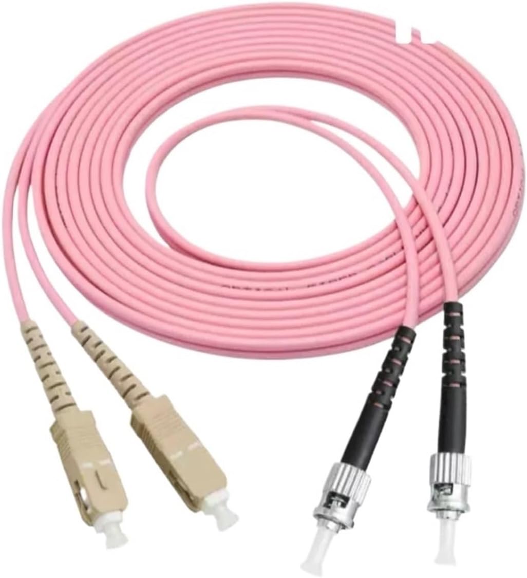 値下げしました　4本　光ファイバーMMF OM4 LCコネクタ　3メートル 2芯-OM3/OM4マルチモード10G 光ファイバーケーブル｜1本から販売
